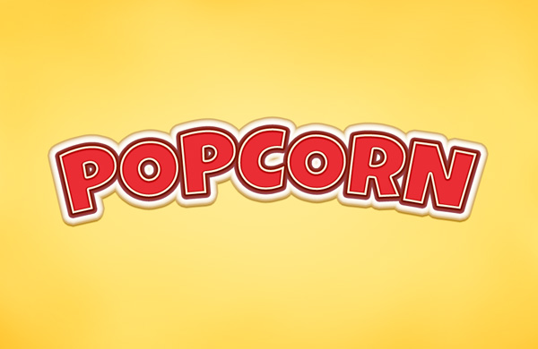Popcorn-Text-Effect